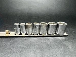 Vintage 9 Pc Set Sk 12 Pt 1/2" Drive Sockets 1-1/4" - 3/4". Fixed Price $29.99.