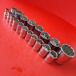 New Craftsman Easy Read 19 Pc 1/2 Drive 12pt Shallow Sae Socket Set 3/8 To 1-1/2. Fixed Price $74.83.
