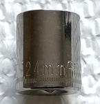 Craftsman Tools Usa Gk44242, 1/2" Drive, 24mm. Socket, Shallow, 12 Point *nos*. Fixed Price $18.89.