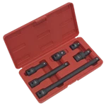 Impact Adaptor & Extension Bar Set 6pc 1/2"sq Drive - Sealey Ak5514 New. Fixed Price $113.80.