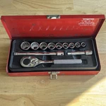 Proto Professional Sae Shallow Socket Set 3/8" Drive Extensions Ratchet. Fixed Price $129.95.