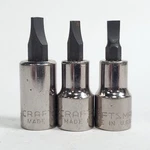 Lot Of 3 Craftsman 3/8" Drive Flat/slotted Driver Sockets 3/8 9/32 7/32. Fixed Price $10.19.