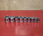 Blackhawk Usa 3/8" Dr Sae 9pc Socket Set 12pt 3/8"-7/8" Vintage Very Nice!. Fixed Price $34.95.