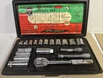 Duro Chrome 20 Piece Socket Set 60270 In Original Case. Fixed Price $60.00.
