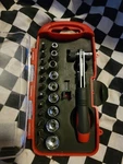 Tool Shop 23-pc Sae Socket & Bit Set 1/4 Drive Case. Fixed Price $11.04.