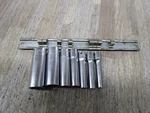 Snap On 1/4" Deep Drive 7pc Socket Set Stm6-stm18 W/tray. Fixed Price $79.99.