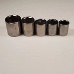 Craftsman -g2- 3/8 Drive 6 Pt Metric Shallow Sockets 13 15 16 18 21mm Set (5) Us. Fixed Price $24.98.