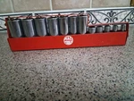 Mac Xd Series 3/8" Dr. 6 &12 Pt Deep Socket 12 Piece Set 1/4"- 15/16". Fixed Price $125.00.