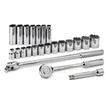Sk Hand Tools 23 Pc 1/2 Drive 12 Point Socket Set 1-931-4123. Fixed Price $234.00.