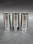 Craftsman Usa Spark Plug Socket Set 3/8 Drive 18mm, 3/4, 13/16 Easy Read G2d. Fixed Price $32.99.