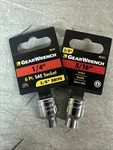 New Gearwrench 3/8 6pt. Sae Socket 2pc. 1/4 80350 & 5/16. Fixed Price $10.00.