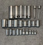Vintage Williams Sockets Both 1/2 Inch And 3/8 Ratchet Read Description 4sizes. Fixed Price $35.00.