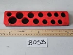 Mac Tool Mechanics Time Saver Empty Red 13pc Magnetic Socket Tray Usa. Fixed Price $21.99.
