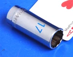 Matco Usa 3/8" Drive 17mm Metric Deep Chrome 12-point Socket Wrench Bd17m2a New. Fixed Price $30.00.