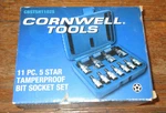 Cornwell Tools Cbstsh1102s 11 Pc 5 Star Torx Tamperproof Bit Socket Set New. Fixed Price $85.00.