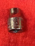 Craftsman -g- 43541 (reverse) 9mm Socket, 3/8 Drive, 6 Pt (k15). Fixed Price $12.00.