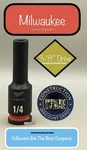 Milwaukee 49-66-6115 1/4 In. Shockwave Impact Duty 3/8 Drive Deep Socket. Fixed Price $12.48.