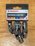 Jobsmart 1038934 1/4 In., 3/8 In. And 1/2 Drive Set, Universal Joint, 3 Pc.. Fixed Price $16.96.