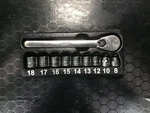 Snap-on 3/8" Drive 6-point Metric Flank Low Profile 10p Ratchet Socket Set. Fixed Price $165.00.