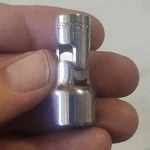 Snap-on Tools 1/4" Drive 7/16" 6pt Point Universal Swivel Flex Socket Tmus141. Fixed Price $16.00.