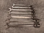 Snap-on Tool Fho Metric Flex Head Socket /open End Wrench 7 Piece Set. Fixed Price $140.00.