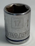 Kobalt 17 Mm X 3/8" Dr Standard Socket 6 Point # 338083 Free Shipping. Fixed Price $11.99.