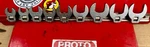 Proto Crowfoot Socket Set: Alloy Steel, Chrome, 9 Tools, 3/8 In Drive Size. Fixed Price $222.00.