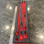 Snap-on Fm108ex01br Foam Organizer For 8pc 1/4" Drive Extension Adapter Set. Fixed Price $179.95.