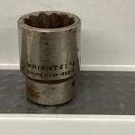 Vintage Wright 6136 Socket 3/4" Drive 12-point 1-1/8" Made In Usa. Fixed Price $11.96.