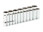 1/2 Inch Drive Deep 12-point Socket Set, 19-piece (3/8 - 1-1/2 In.). Fixed Price $110.99.