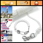 50ft Flag Pole Rope Kit - Durable Polyester Halyard, 2 Stainless Steel Snap Hook. Fixed Price $47.99.