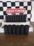 Craftsman 15pc. Deep Impact Socket Set: 1/2-inch Drive; Metric 6 Point. Fixed Price $75.00.