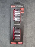 Icon 3/8" Drive Sae Professional Semi-deep Socket 12 Pc Set S2sds-12. Fixed Price $62.99.