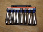 New Crescent 8pc. Deep Socket Set Metric 1/2" Dr. 6pt. # Csas3n ... Fixed Price $19.00.