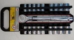 Thorson Professional Mechanics Socket Ratchet Wrench Set 1/2" Drive 20pc Sae/mm. Fixed Price $32.99.