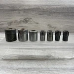 Snap On Usa Socket Set 1/2 Drive 12 Point 1 3/16 + 1/8 19/32 11/16. Fixed Price $85.00.