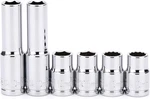 6pcs 3/8"drive 10mm Deep&shallow Socket, Cr-v, Metric, Mirror Finish, 6 Point &. Fixed Price $13.55.