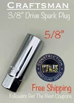 Craftsman 5/8" Spark Plug Socket, 3/8-inch Drive Cmmt43324. Fixed Price $8.23.