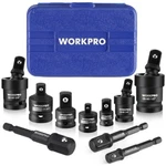 Workpro 10pc Impact Socket Set Adapter 1/4" 3/8" 1/2" Joint Drill. Fixed Price $37.99.