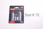 Icon 4pc 10mm Socket Set: 1/4" & 3/8" Drive Shallow Deep Each #72753. Fixed Price $15.97.