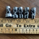 Mac Tools Mu 1/4" Dr Universal Swivel Socket Set 5pc Made In The Usa. Fixed Price $69.69.