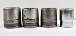 Lot 4 Sk Sockets 3/4" 12pt-#47148 1 1/2, 47142 5/16, 47144 3/8, 47136 1/3. Fixed Price $29.99.