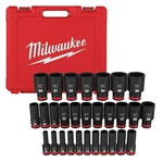 Milwaukee 49-66-7015 29 Pc Shockwave Impact Duty 1/2" Drive 6 Point Socket Set. Fixed Price $188.75.