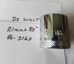 Dewalt 21 Mm X 3/8" Dr Shallow Polished Chrome Socket 86-316d 6pt Free Shipping. Fixed Price $9.96.