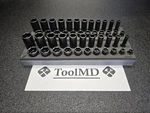 Snap-on Tools 46pc 3/8" Drive Sae & Metric Shallow / Deep Impact Socket Foam Set. Fixed Price $1195.00.