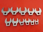 Snap-on Tools Usa Sae 3/8 Drive Open End Crowfoot Wrench 7/16" - 1-1/16" Marked. Fixed Price $168.00.