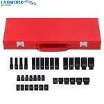35pcs 1/2" Deep Impact Socket Set Drive 8-32mm Metric Garage Sae With Case. Fixed Price $40.79.