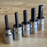 Husky Sae Hex Bit Driver Socket Set 3/8" Drive 5pc 3/16" To Vtg Usa. Fixed Price $34.95.