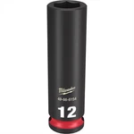 Milwaukee Tool Shockwave Impact Duty 3/8"drive 12mm Deep 6 Point Socket. Fixed Price $15.09.