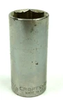 Craftsman -g- 7/8" 6 Point Deep Chrome Socket 3/8" Drive 43339 Usa. Fixed Price $4.12.